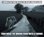 lonely road of conservatism