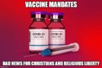 COVID vaccine mandates government database Christians